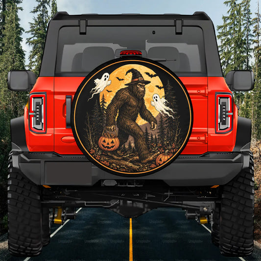 Bigfoot Halloween Tire Cover