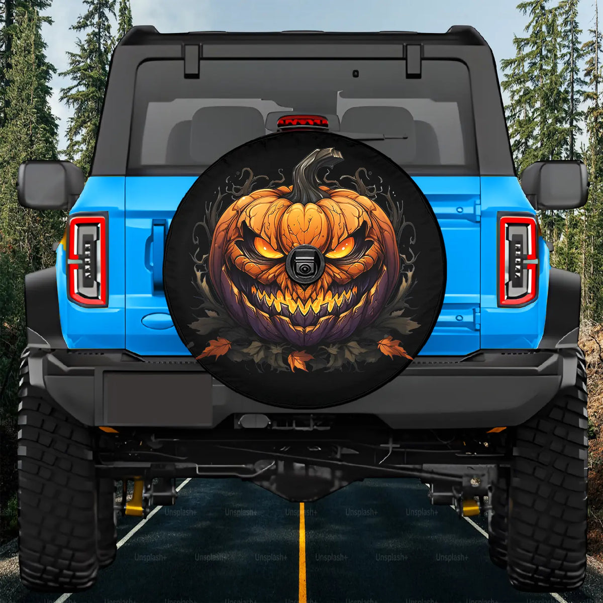 Bronco Halloween Tire Cover