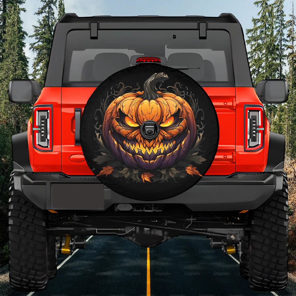 Bronco Halloween Tire Cover