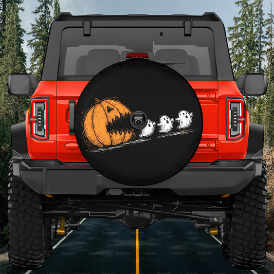 Jack O lantern Tire Cover