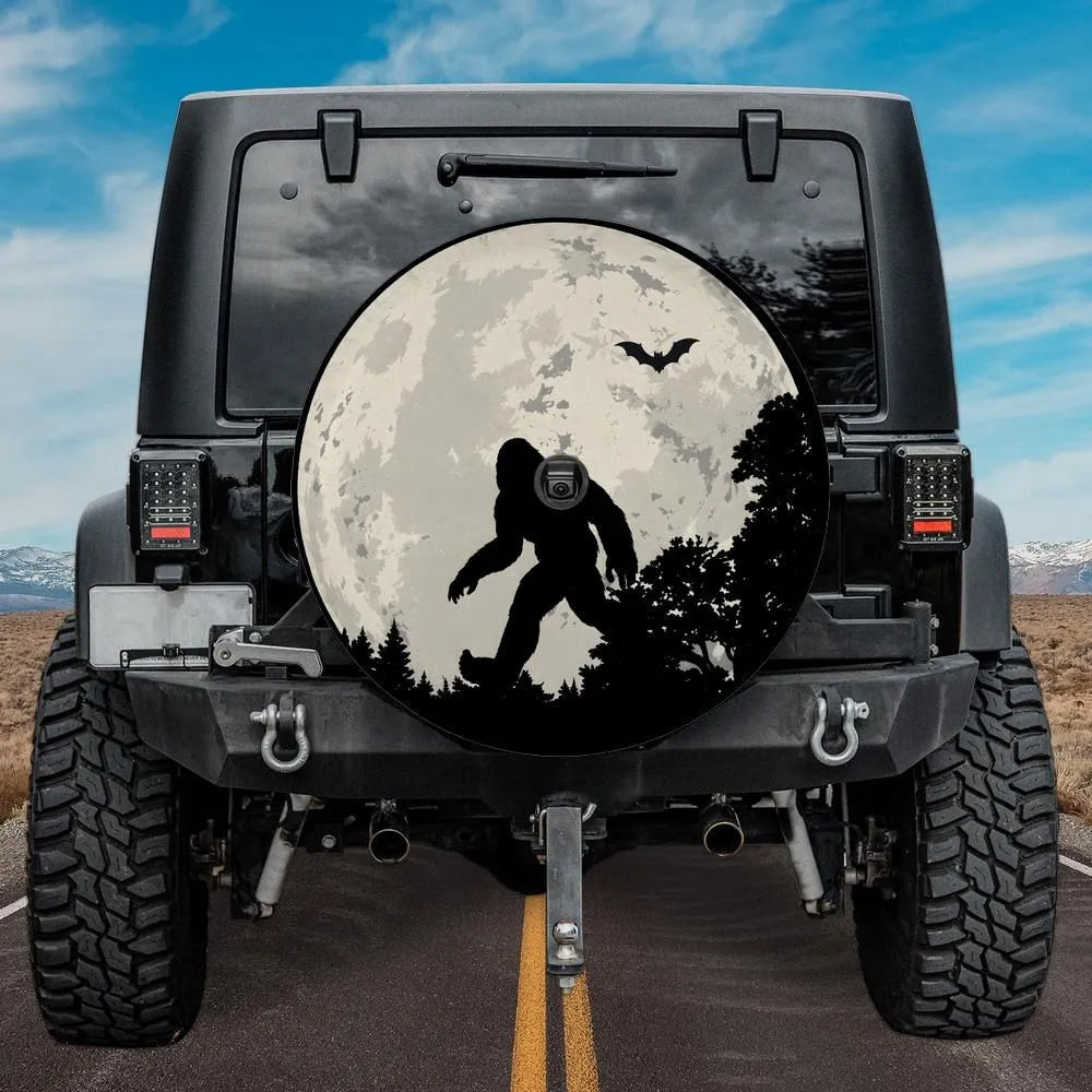 Sasquatch Halloween Tire Cover
