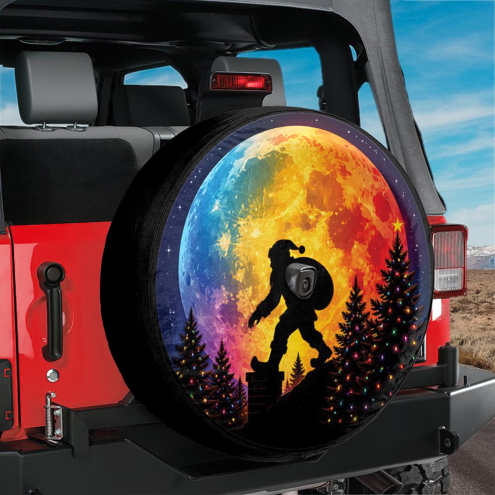 Bigfoot Christmas spare tire cover